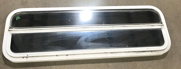 Used White Radius Opening Window : 47 1/2" W x 14 1/2" H x 1 7/8" D