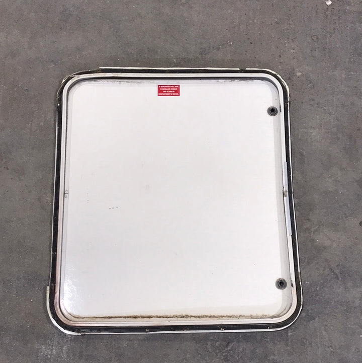Used Radius Cornered Cargo Door 26 3/4" W x 29 7/8" H X 3/4" D - Young Farts RV Parts