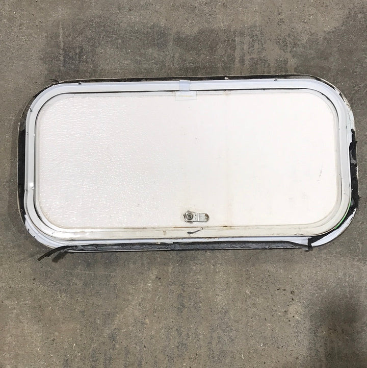 Used Radius Cornered Cargo Door 23 1/2" W x 11 1/2" H x 1" D - Young Farts RV Parts