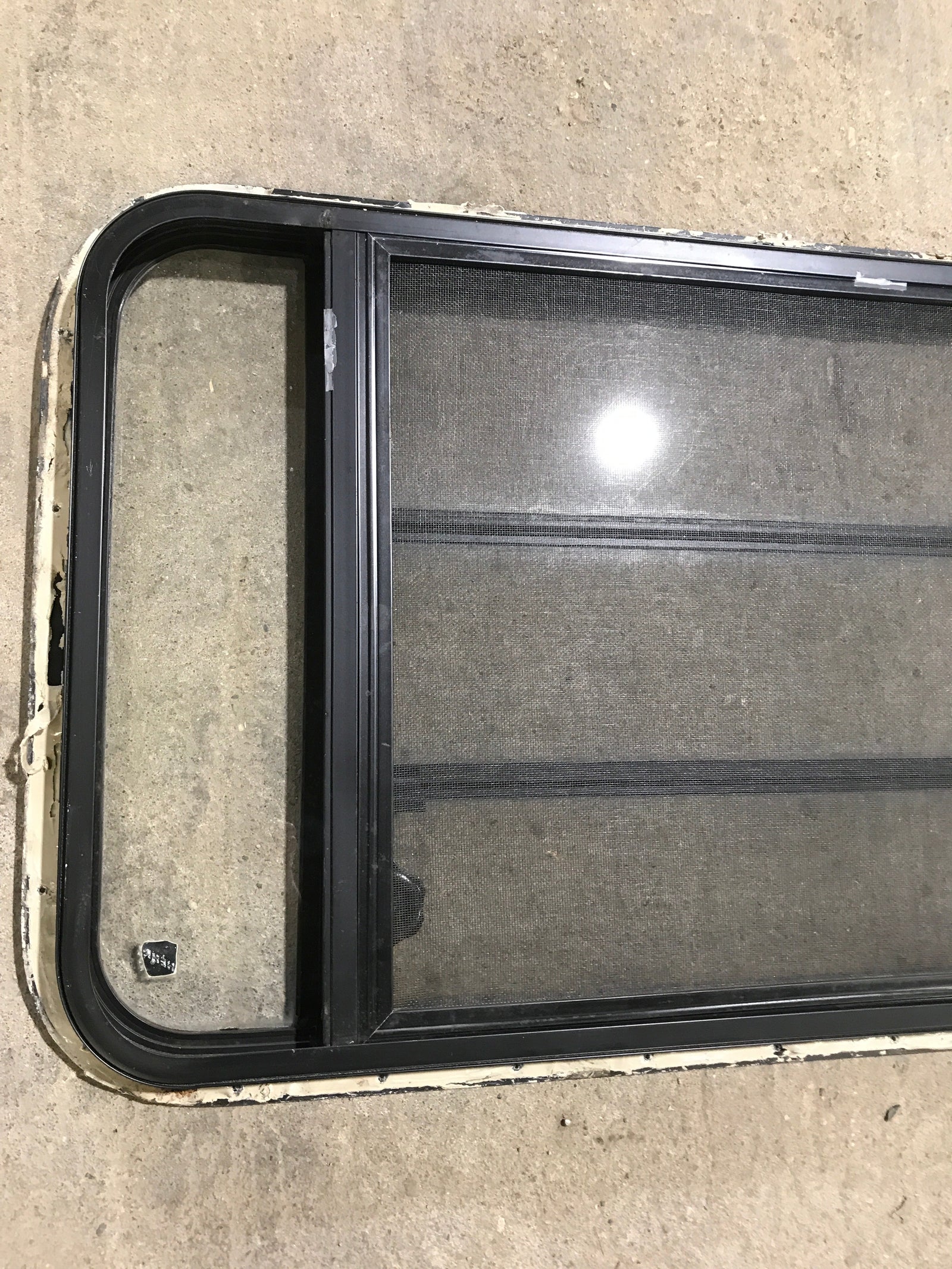 Used Black Radius Opening Window : 42 1/2