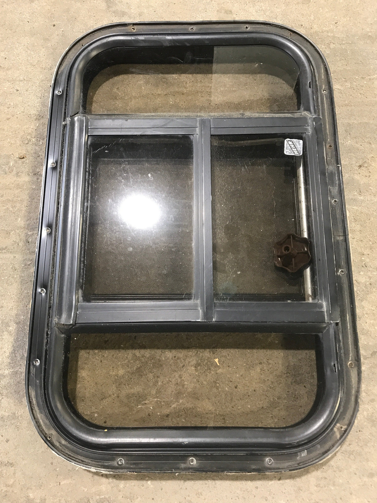 Used Black Radius Opening Window : 24 1/2