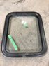 Used Black Radius Non Opening Window : 21 1/2" W X 17 1/2" H X 2" D