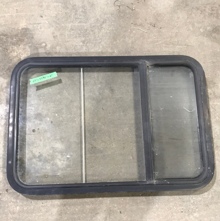USED Black Radius Opening Window : 23" W x 33 3/4" H x 2" D
