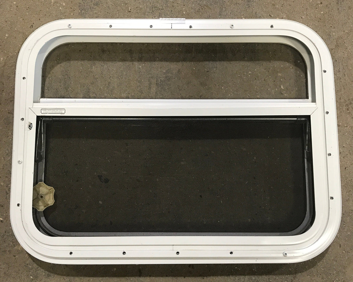 Used White Radius Opening Window : 23 1/2