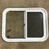 Used White Radius Opening Window : 24 1/4" W x 17 3/4" H x 1 7/8" D