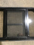 Used Black Radius Opening Window : 24 1/2" W x 16" H x 1 1/2"