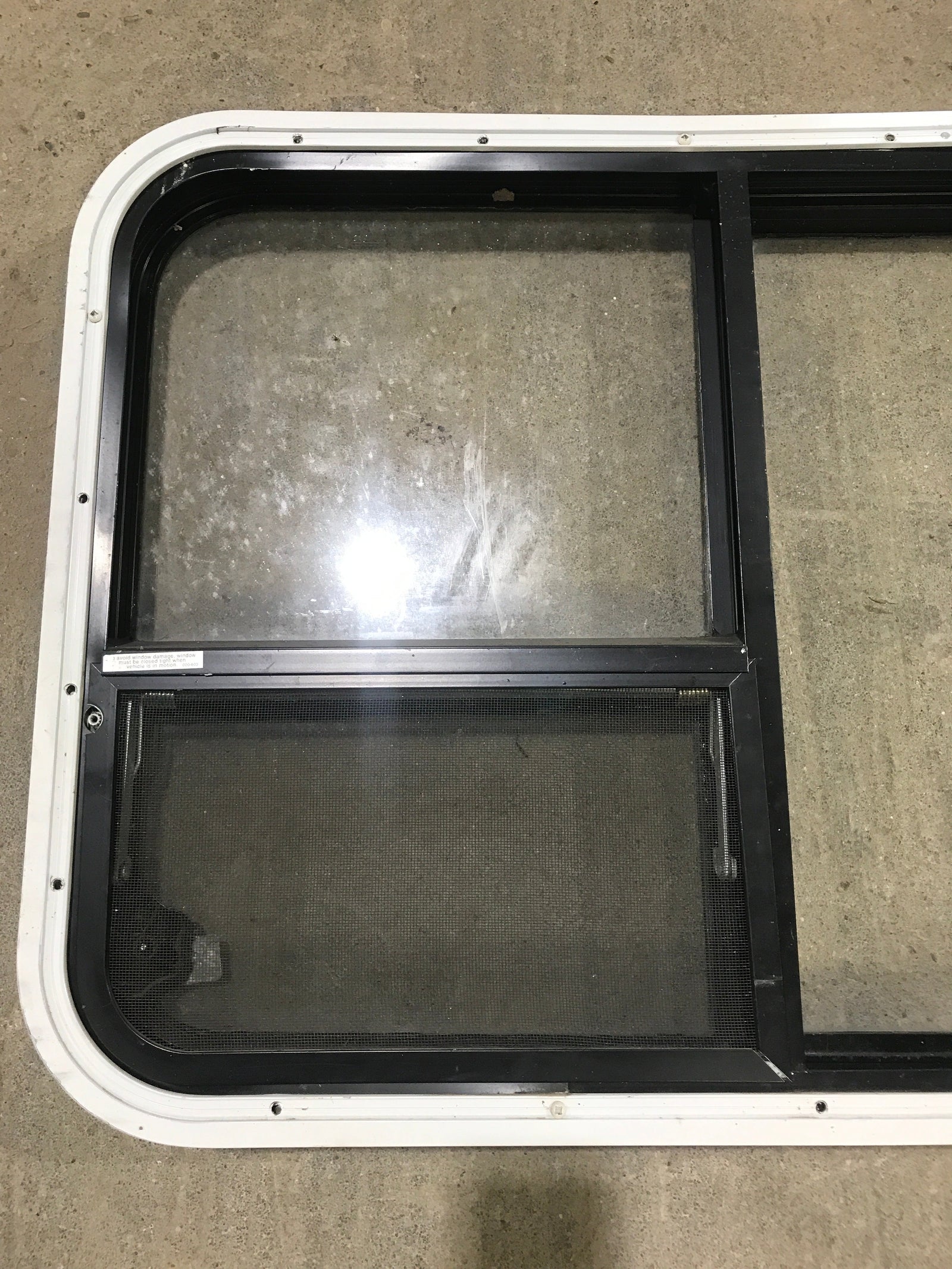 Used Black Radius Emergency Opening Window : 41 1/2