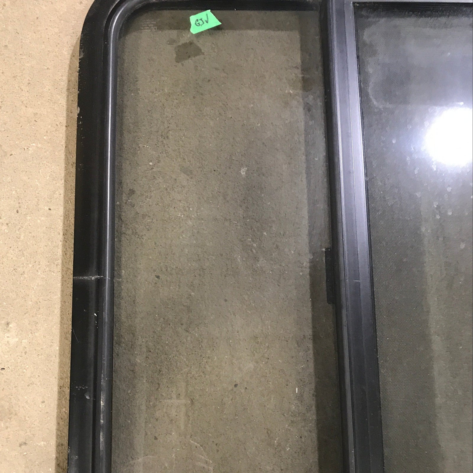 Used Black Radius Opening Window : 23 1/2