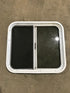 Used White Radius Opening Window : 24 1/4" W x 21 1/2" H x 2" D