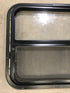 Used Black Radius Opening Window : 24 1/2" W x 22 1/2" H x 2" D