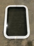 Used White Radius Non Opening Window : 24" W x 16 1/2" H x 2" D