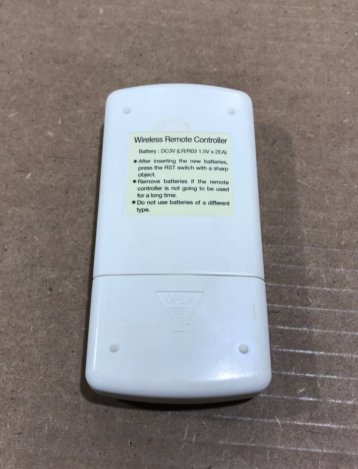 Used Carrier Air Conditioner Digital Remote Thermostat - Co 12-50085-00
