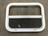 Used White Radius Opening Window : 23 1/2" W x 17 1/2" H x 1 1/2" D