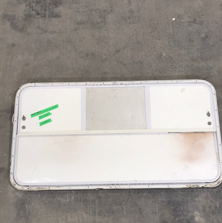 Used Radius Corner Cargo Door 47 3/4" W x 25" H x 3/4" D - Young Farts RV Parts