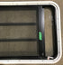 Used Black Radius Emergency Opening Window : 35" W x 21 1/4" H x 1 7/8" D