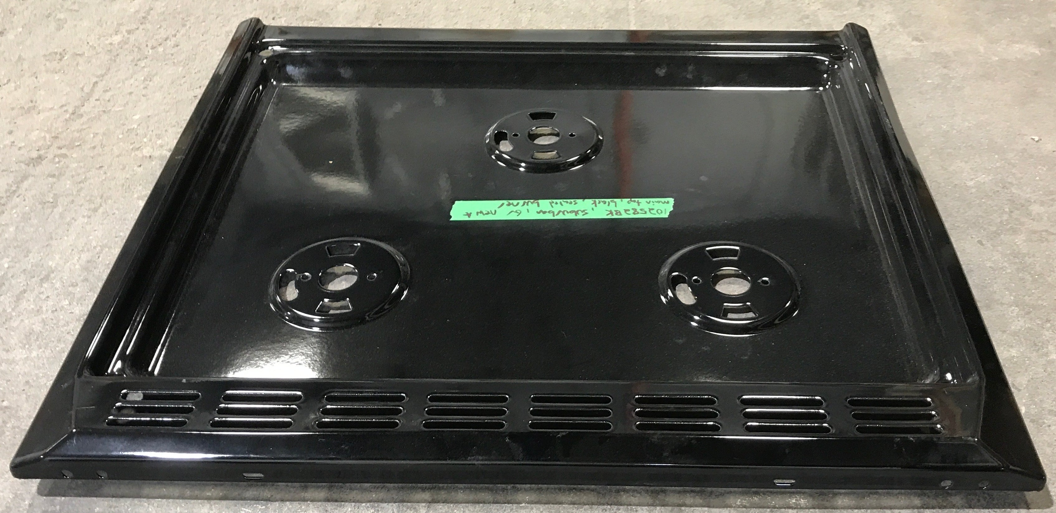 Used Suburban 3-Burner Main Top, Black - 102582BK