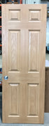 Used Interior Wooden Pocket Door 26" W X 72" H X 1 1/4" D