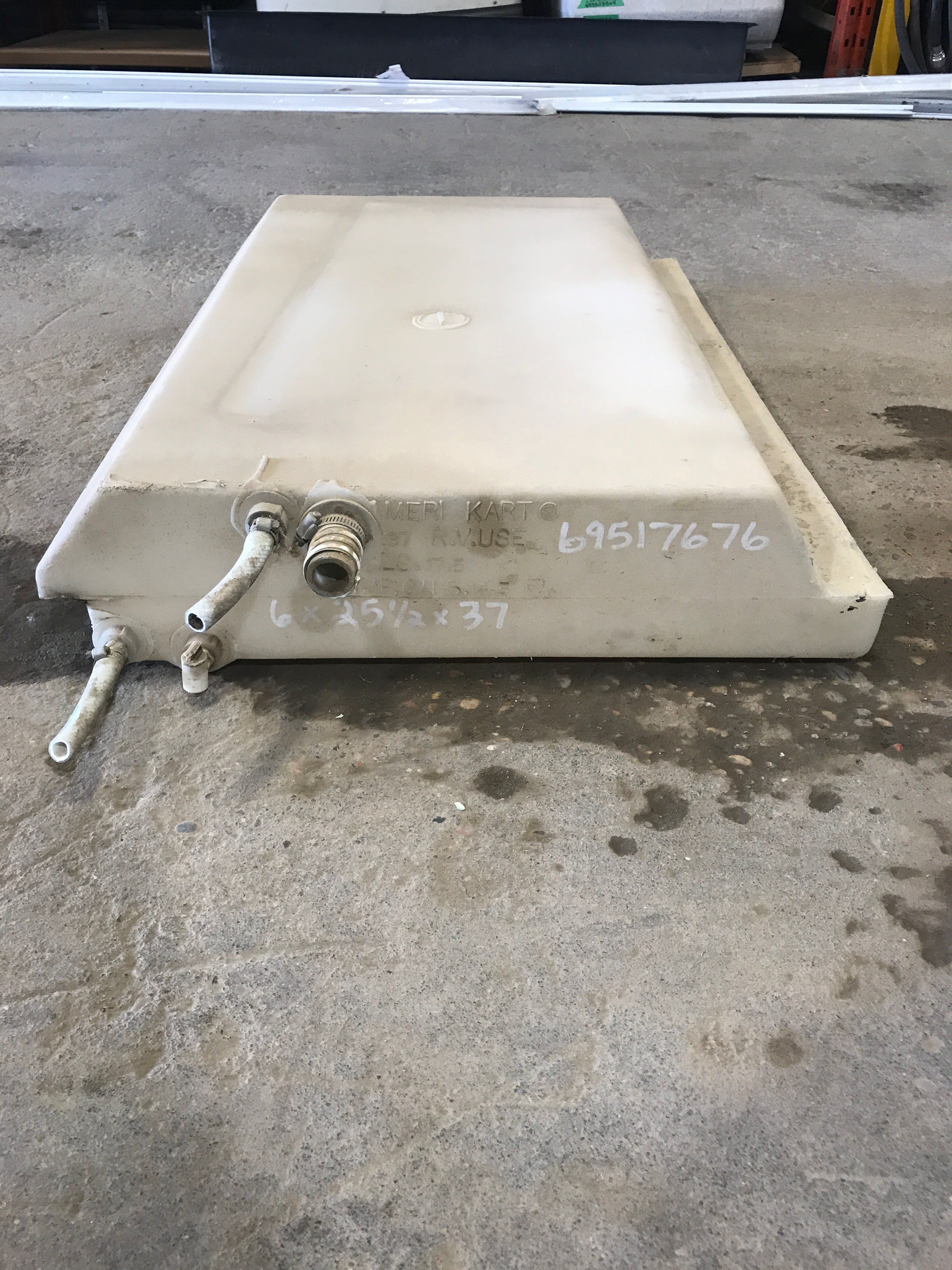 Used Fresh Water Tank 6” x 25 1/2” x 37"