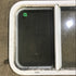Used White Radius Opening Window : 24 1/4" W x 17 3/4" H x 1 7/8" D