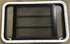 Used Black Radius Emergency Opening Window : 35 1/4" W x 21 1/4" H x 1 7/8" D