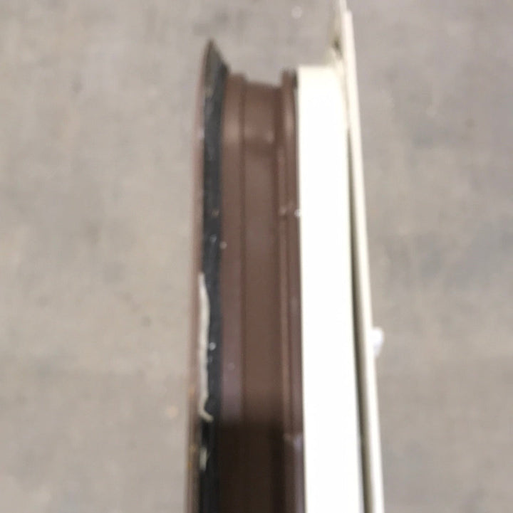 Used Brown Radius Dual Pane-Storm Window : 41 3/8" W X 21 5/8" H X 1 1/2" D - Young Farts RV Parts