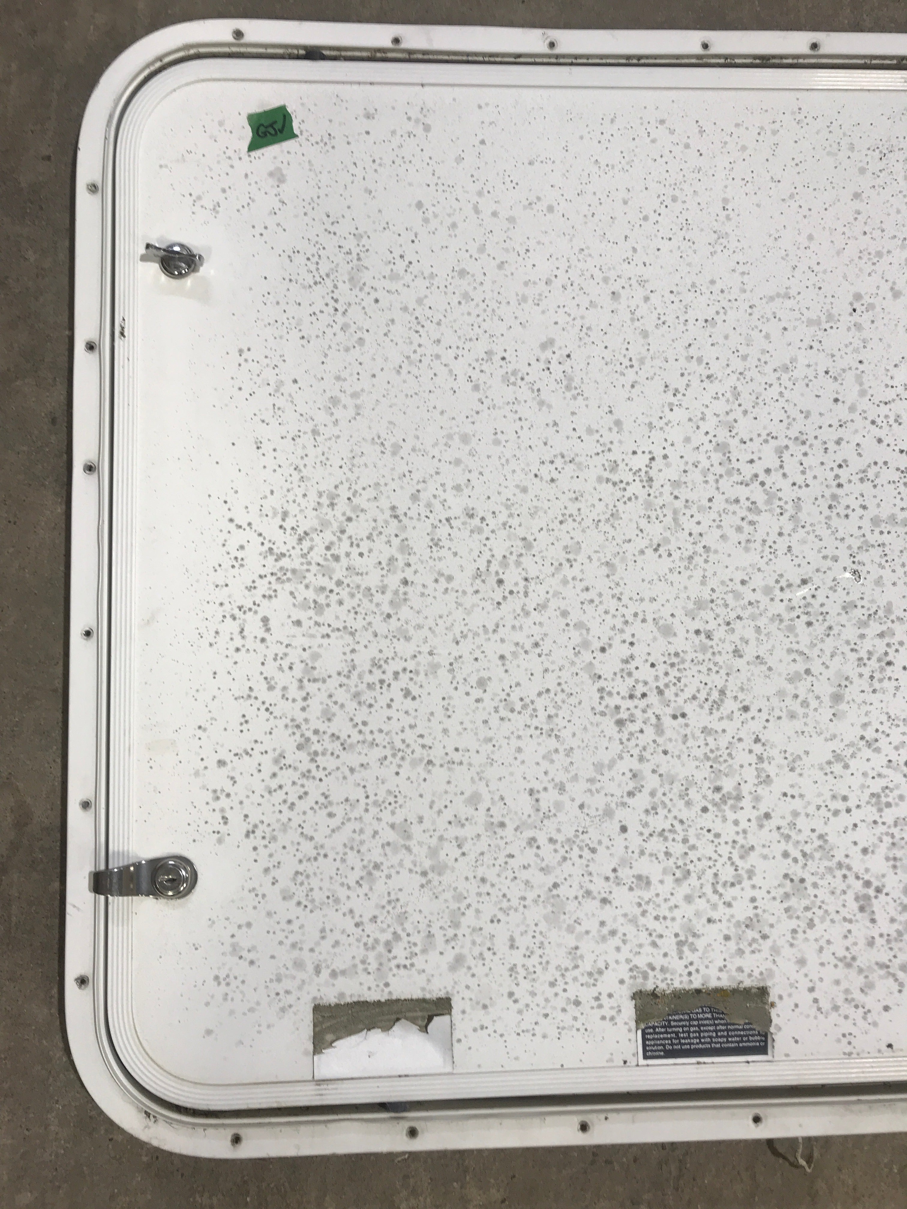 Used Radius Cornered Propane Cargo Door 29 7/8" x 25 7/8" x 3/4 "D