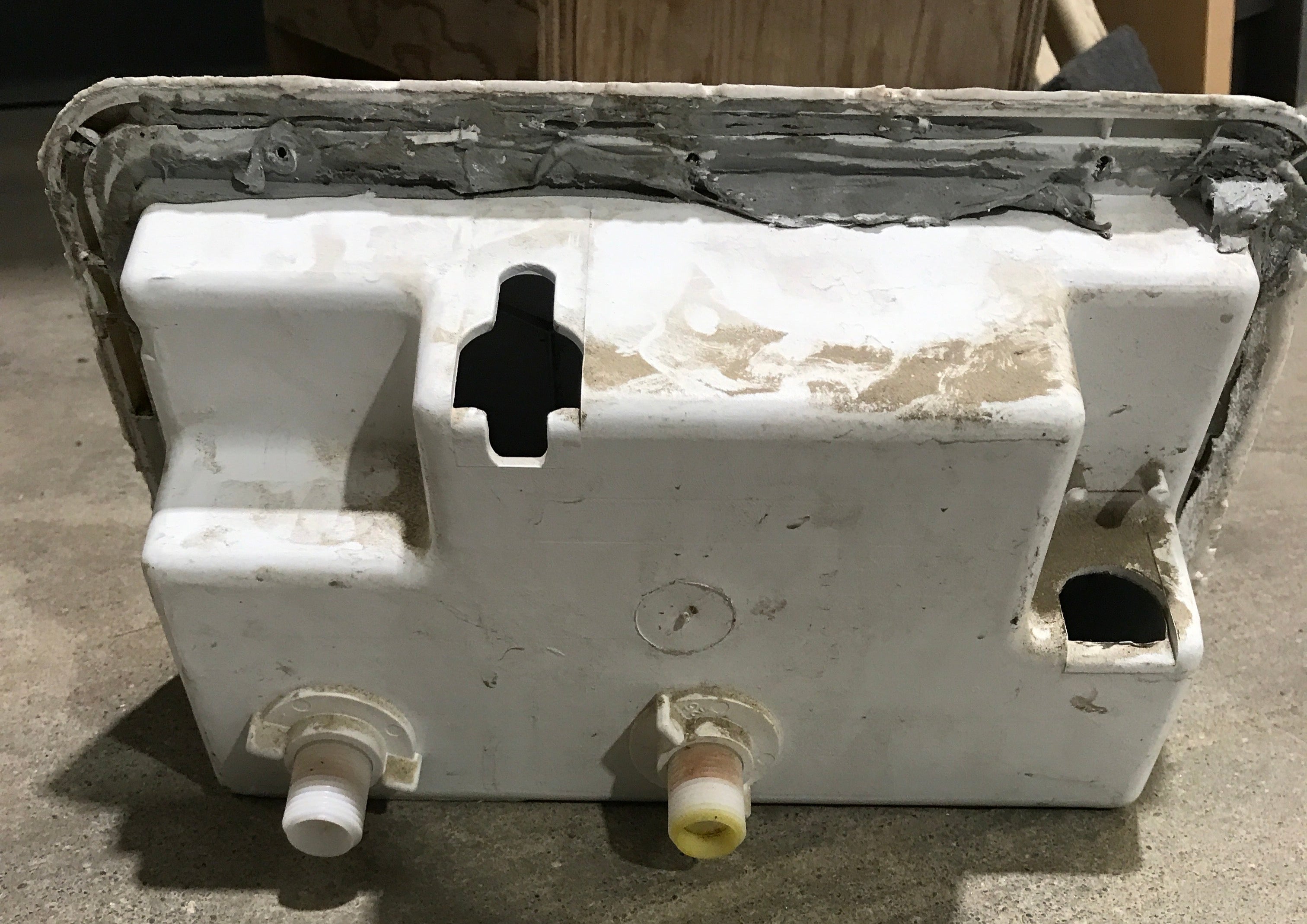 Used 12 3/4" W RV Access Hatch - Outdoor Shower