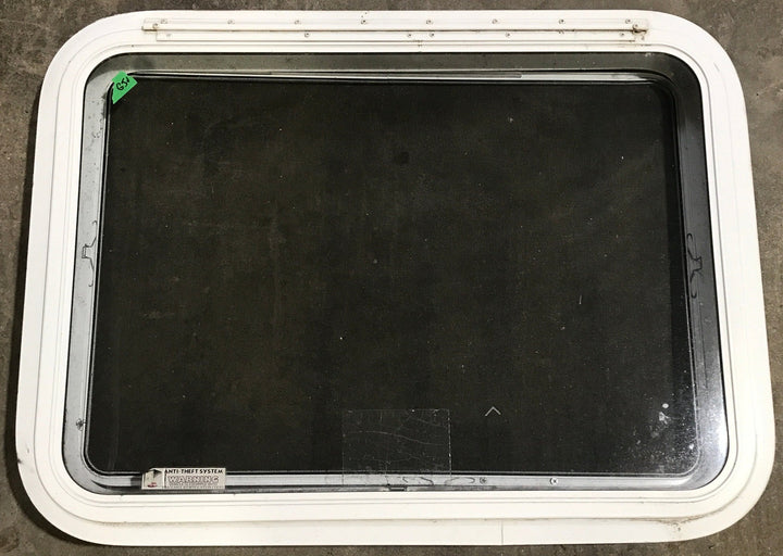Used White Radius Emergency Opening Window : 29 1/2" W x 21 1/2" H x 1 7/8" D