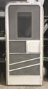 Used RV Radius Corner Entry Door 72" H x 33 1/4" W x 2 1/4" D - Young Farts RV Parts