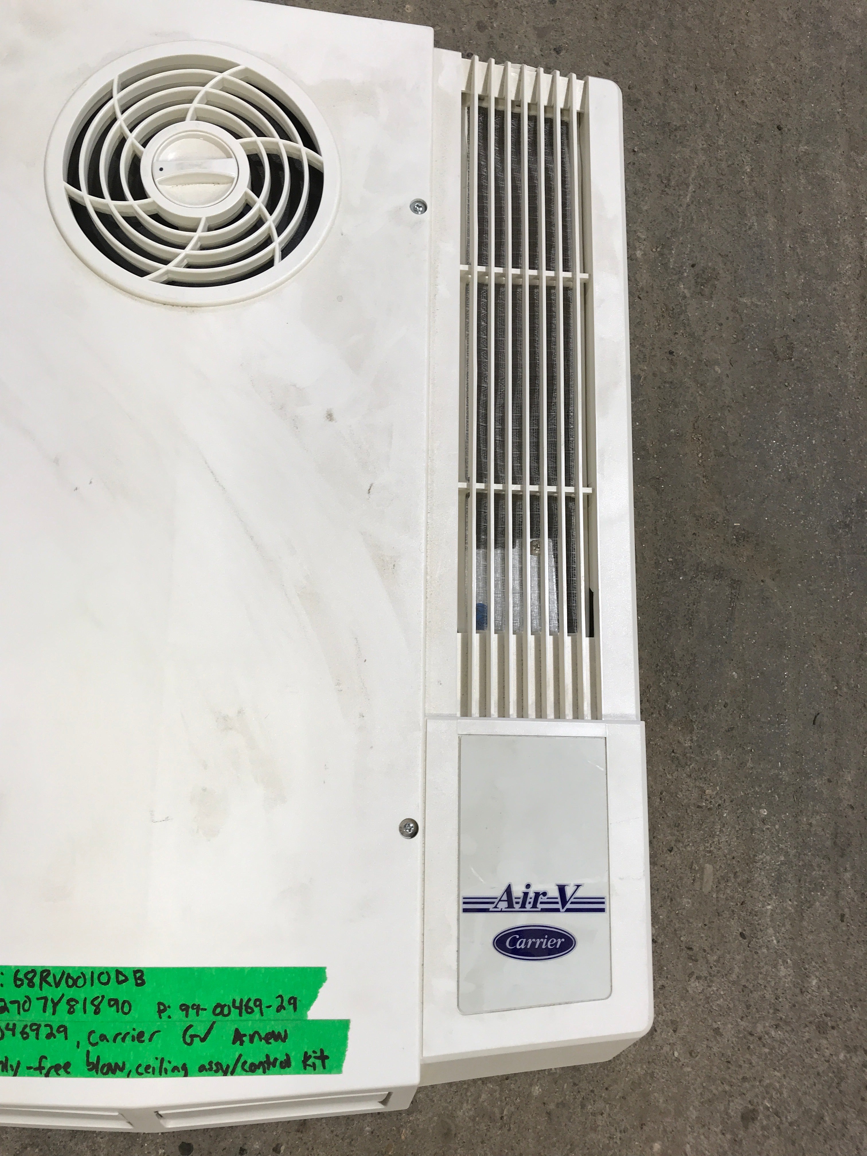 Used Carrier Air-V A/C Ceiling Assembly 99-00469-29