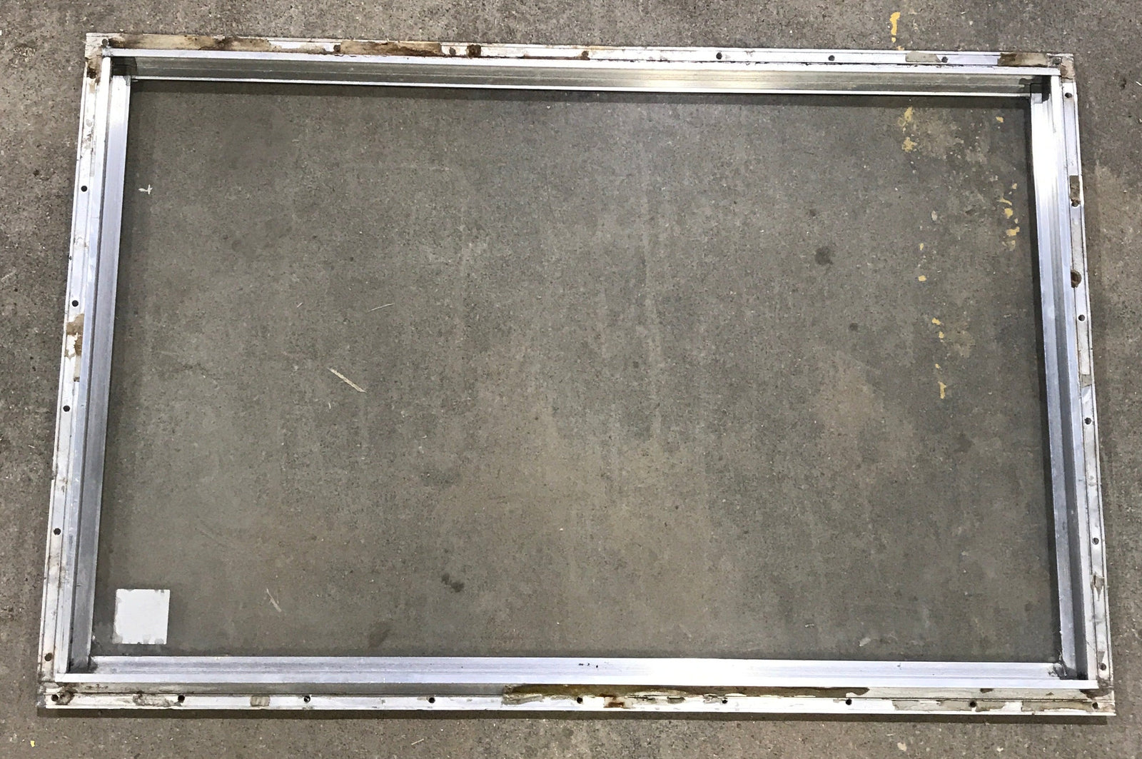 Used Silver Square Non-Opening Window: 28 3/4