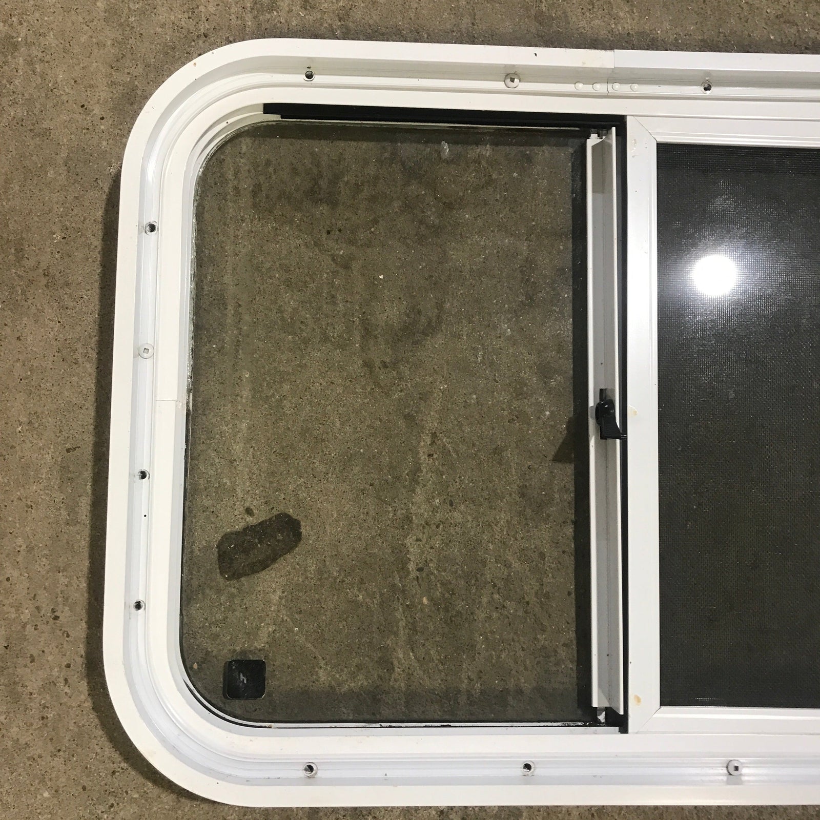 Used White Radius Opening Window : 24 1/4