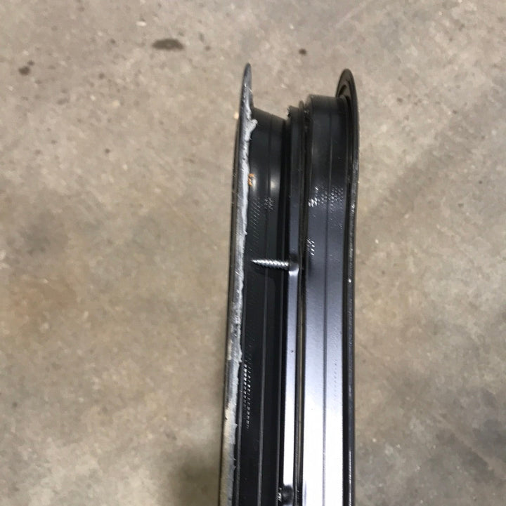 USED Black Radius Opening Window : 23" W x 33 3/4" H x 2" D - Young Farts RV Parts