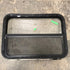 Used Black Radius Opening Window : 20 1/2" W X 21 1/4" H X 2" D