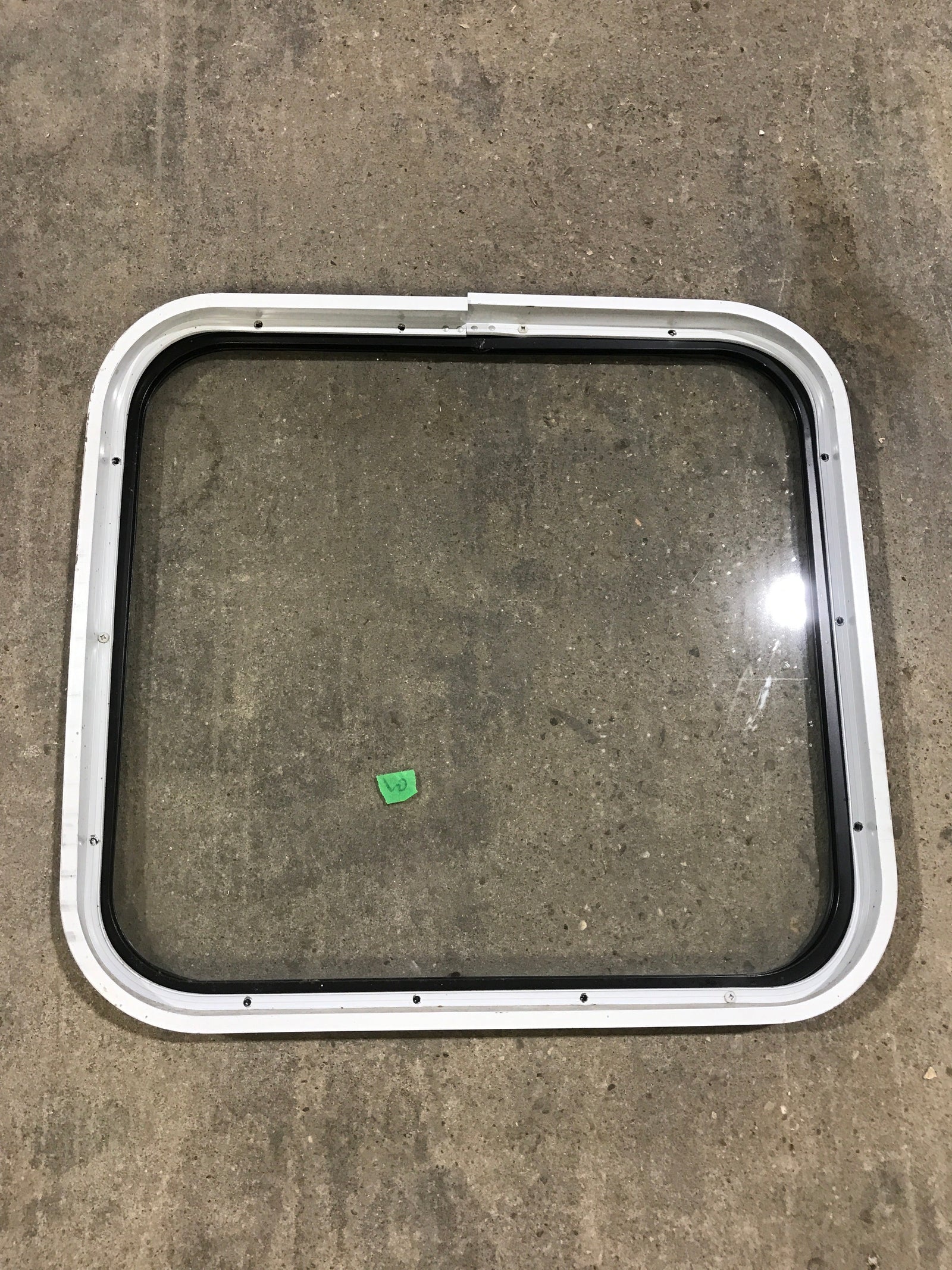 Used Black Radius Non-Opening Window : 23 1/4