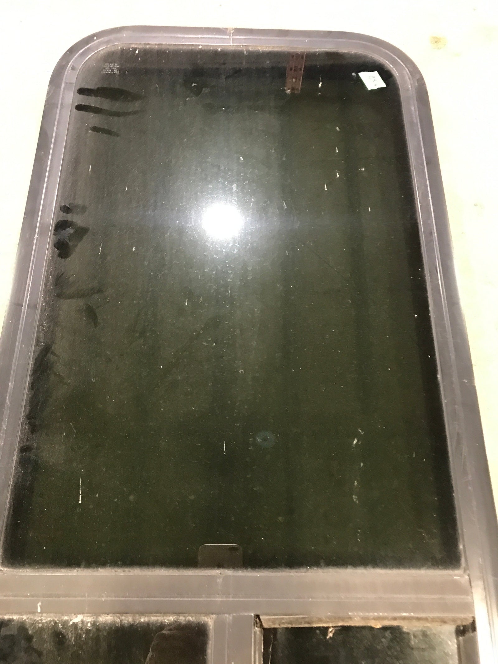 Used Black Radius Opening Window : 17 1/2