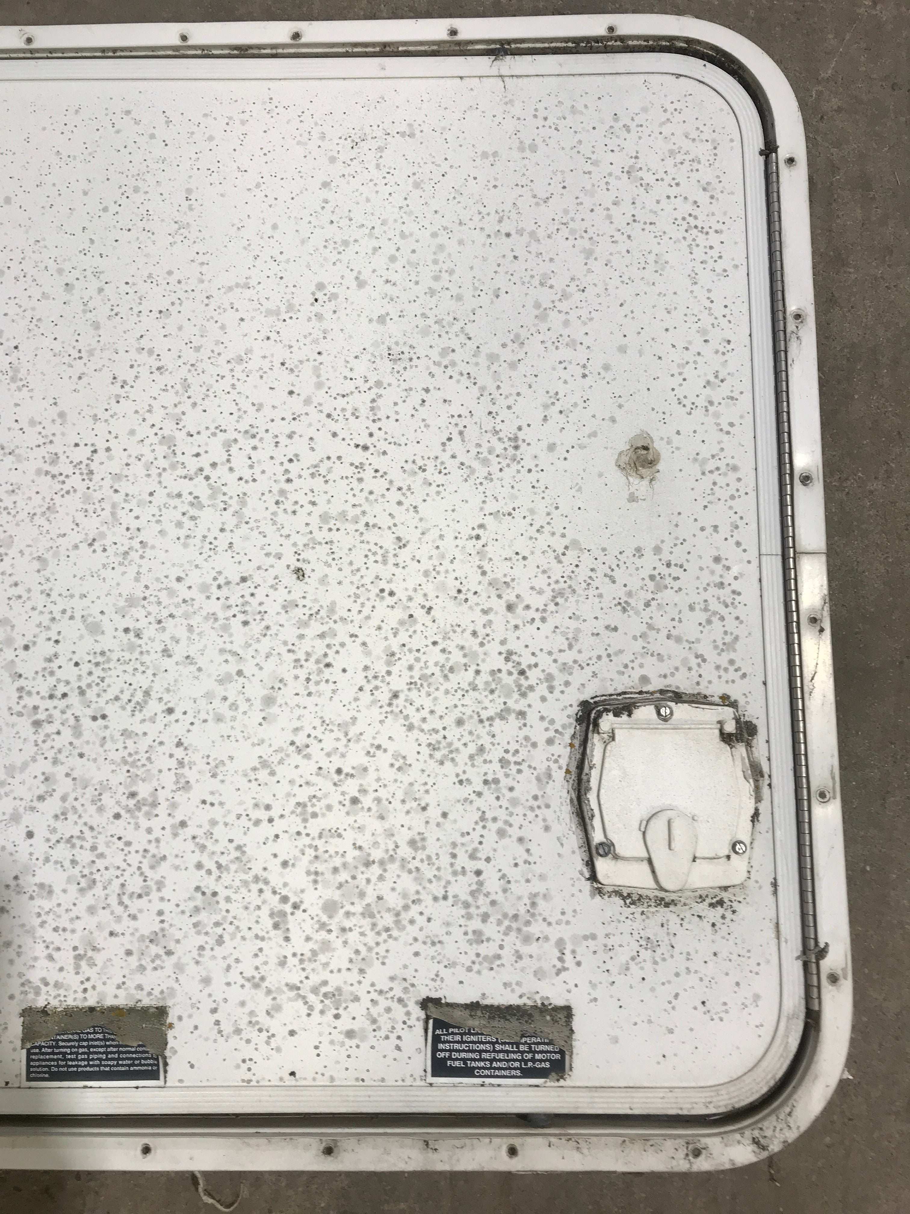 Used Radius Cornered Propane Cargo Door 29 7/8" x 25 7/8" x 3/4 "D