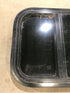 Used Black Radius Opening Window : 17 1/2" W x 14 1/2" H x 1 7/8" D