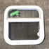 Used White Radius Opening Window : 17 1/2" W x 17 1/2" H x 2" D