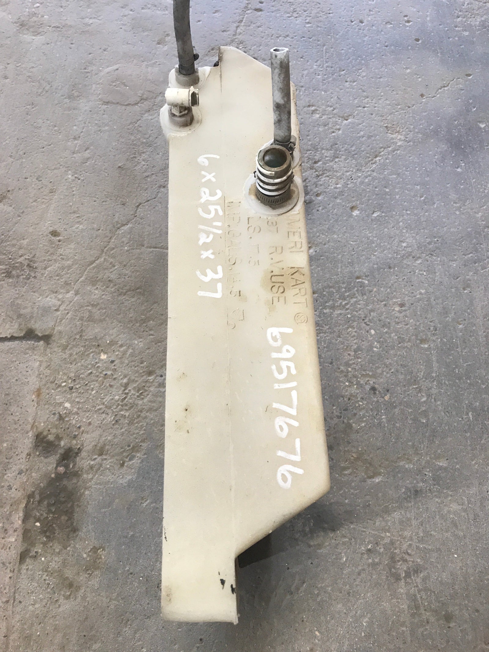 Used Fresh Water Tank 6” x 25 1/2” x 37