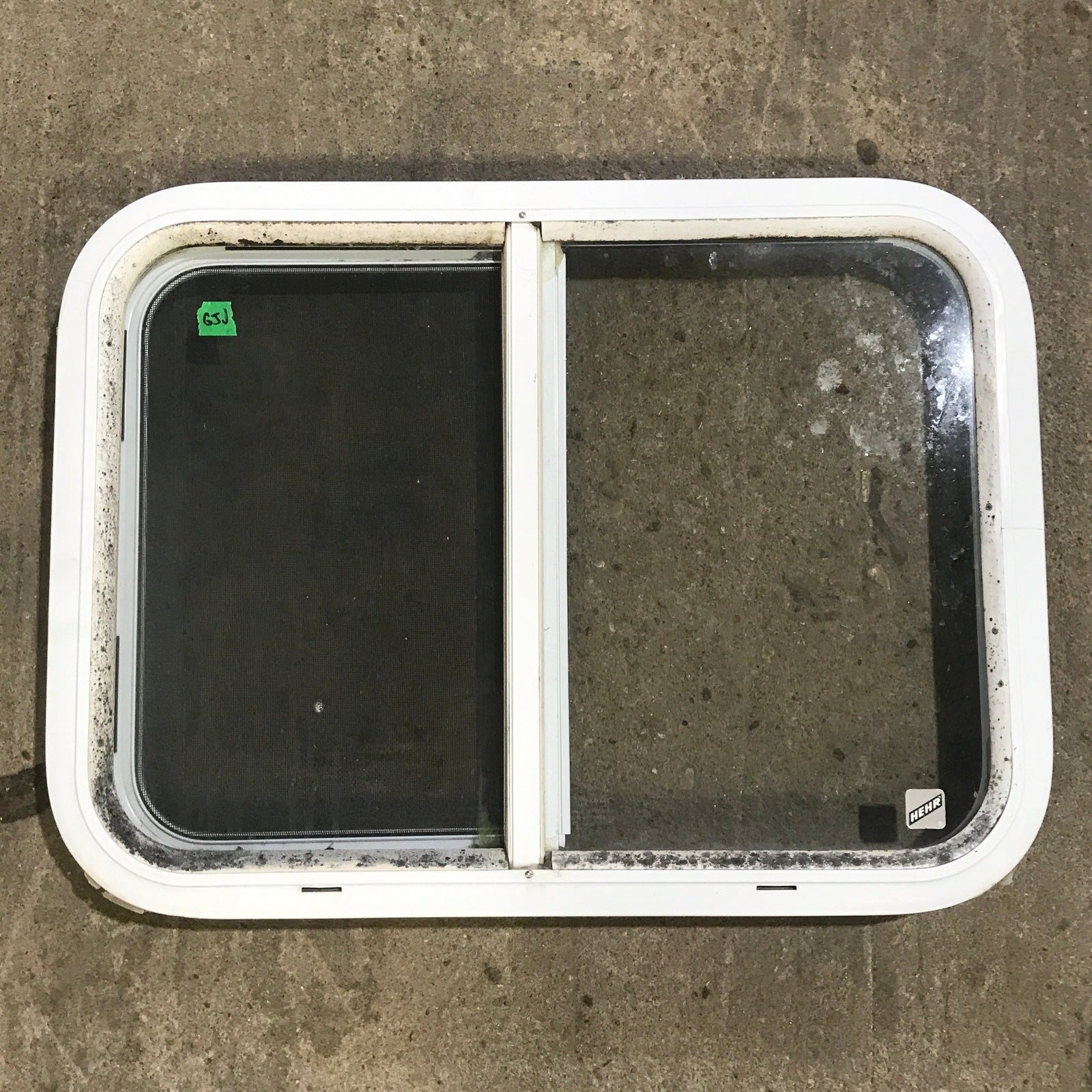 Used White Radius Opening Window : 24 1/4