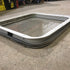 Used White Radius Non Opening Window : 23 1/2" W x 21 1/2" H x 1 7/8" D