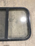Used Black Radius Opening Window : 24 1/4" W x 17 3/4" H x 1 1/4"