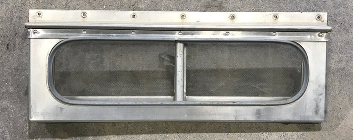 Used Silver Square Opening Window: 17 3/4" W x 5 1/2" H x 3/4" D