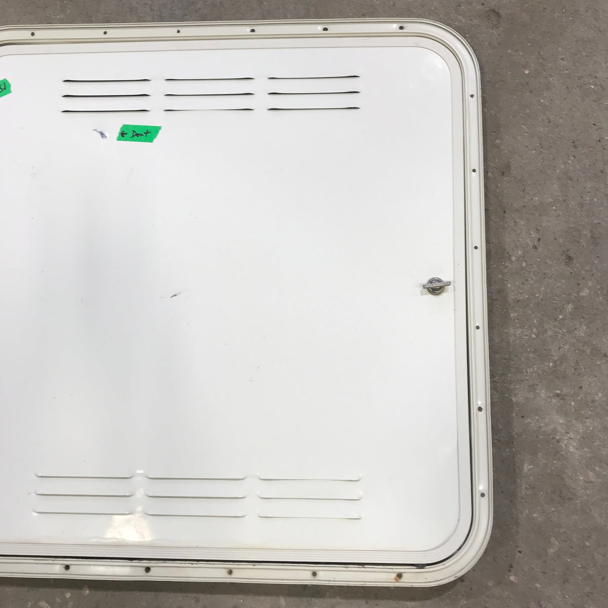 Used Radius Cornered Propane / Battery Cargo Door 26 3/4