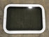 Used White Radius Non Opening Window : 24" W x 16 1/2" H x 2" D