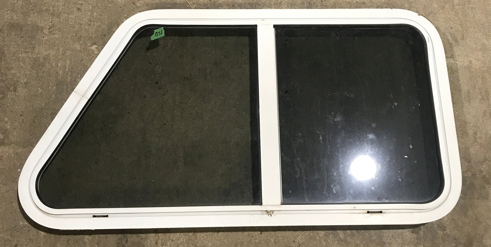 Used Slanted White Radius Opening Window : 37