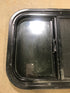 Used Black Radius Opening Window : 17 1/2" W x 14 1/2" H x 1 7/8" D