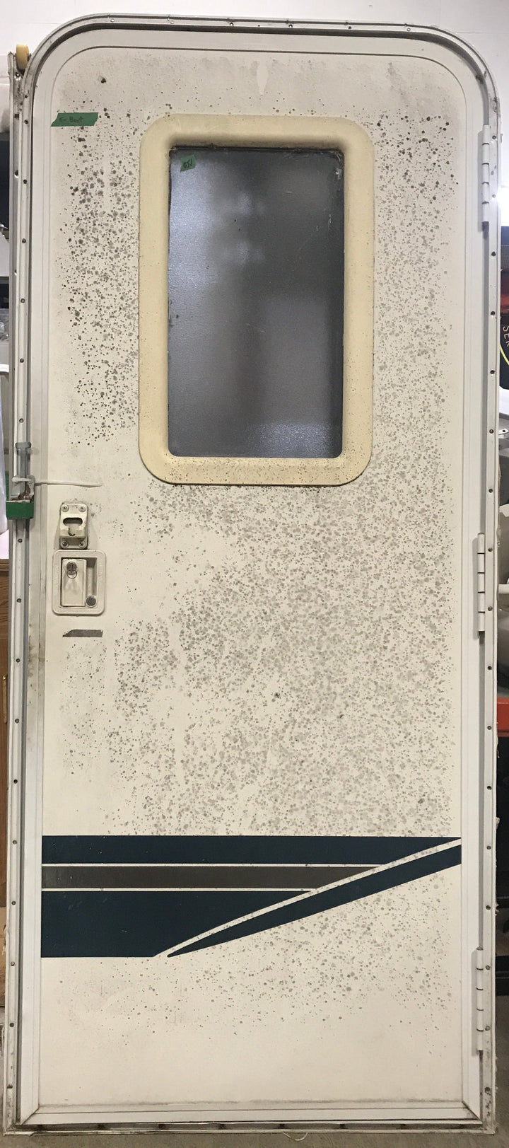 Used RV Radius Corner Entry Door 29 1/2" W x 71 1/2" H