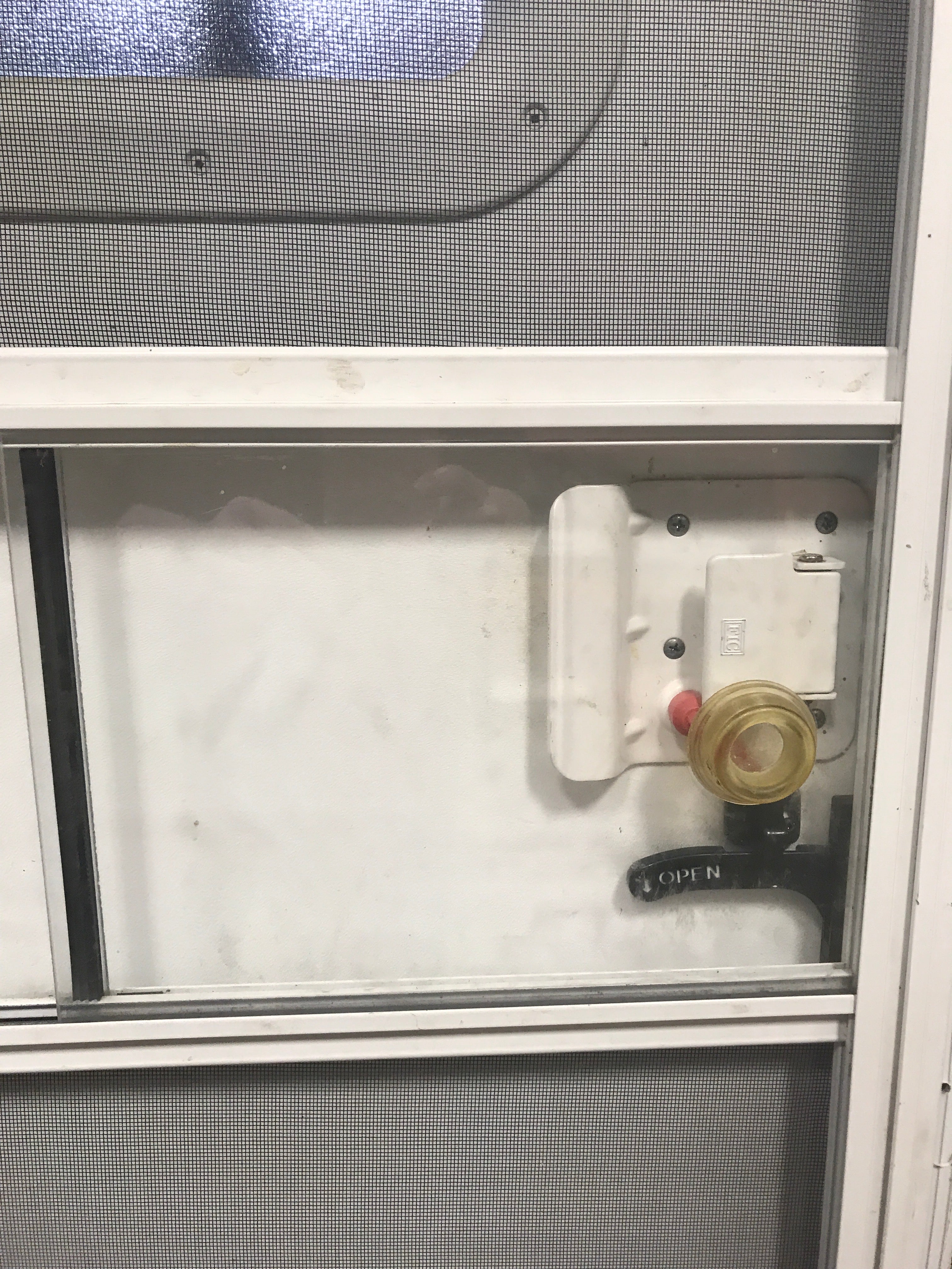 Used RV Radius Corner Entry Door 25 1/2" W x 71 1/2" H - Young Farts RV Parts